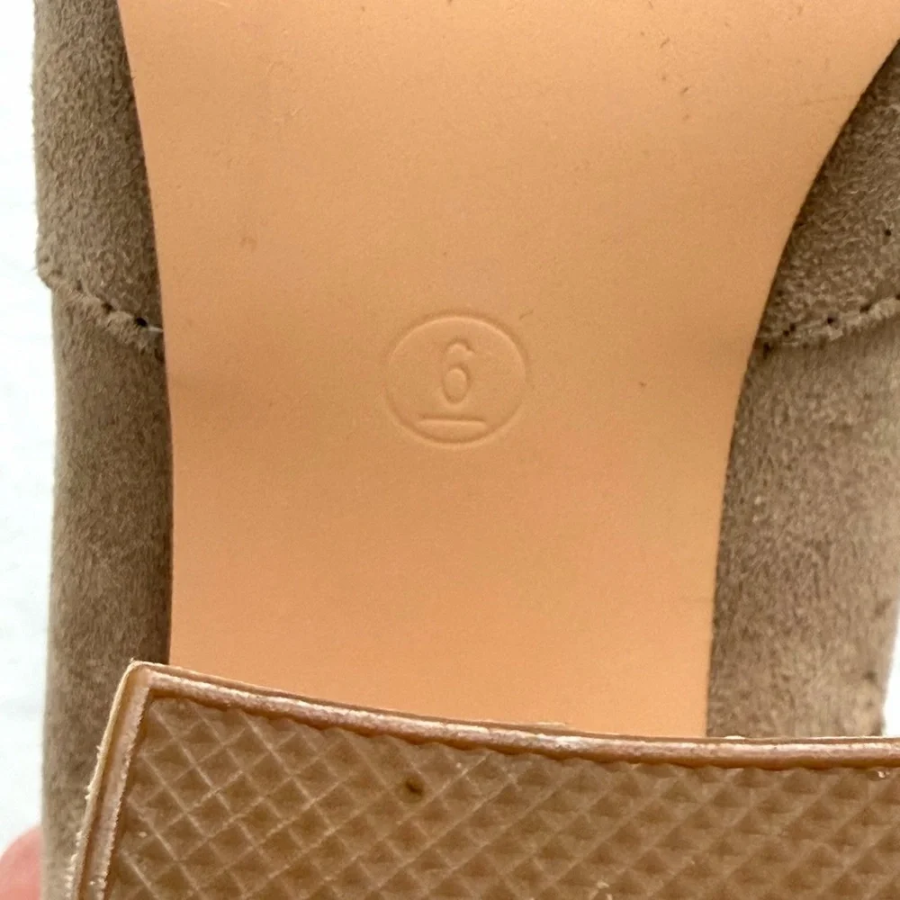 So Much Yes Light Nude Faux Suede Over the Knee Boots | Size 6 | Great Condition